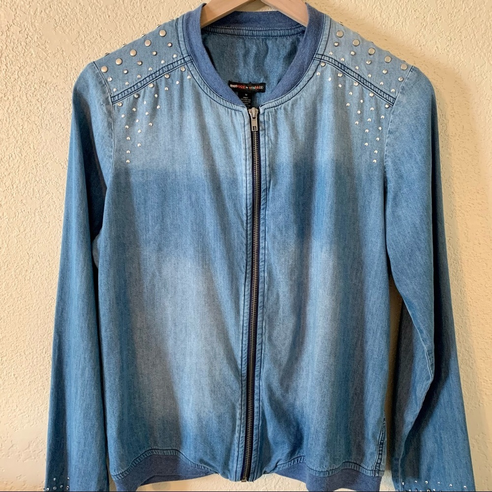Macy’s mstylelab Full-Zip Ombré Denim Jacket - Picture 3 of 9